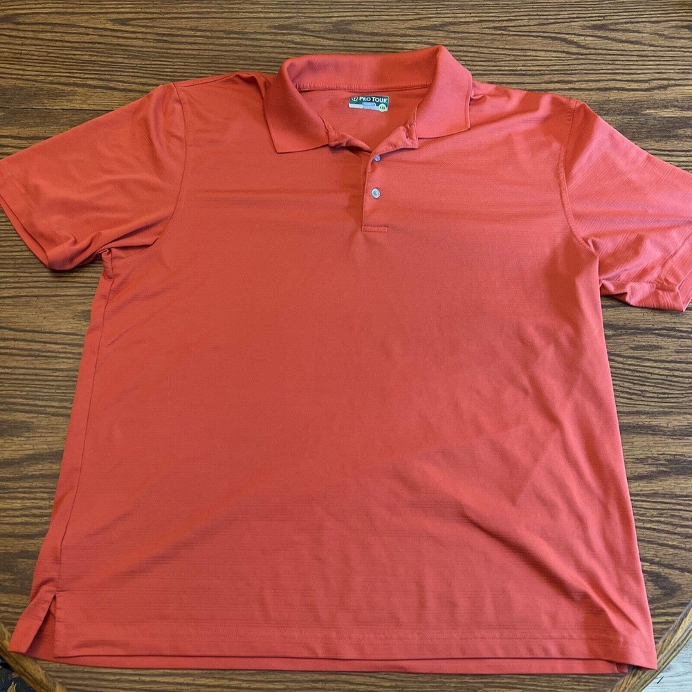 Orange Pro Tour Cool Play XXL Golf Polo Shirt